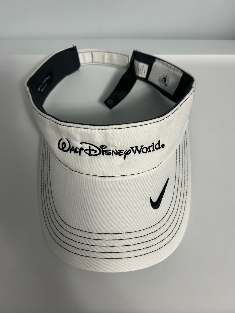 Disney White and Black Walt Disney World Visor